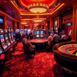 Experience thrilling gambling action at eejl33 com with excited players at a luxurious casino table.
