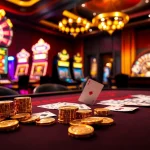 Experience the thrill at nhà cái F168 casino with vibrant poker and roulette games displayed.