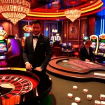 Engaging players at RR88 enjoying a high-stakes poker game and roulette in a luxurious casino.