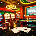 Experience excitement at Nohu90 with vibrant slot machines and lively casino ambiance.
