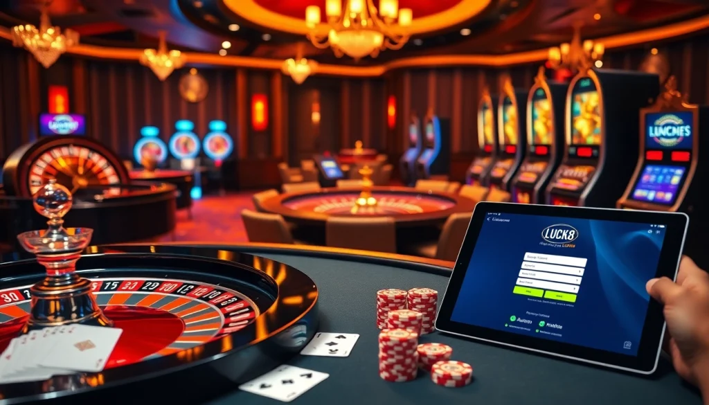 The online gaming experience at https://luck8.hu.net/ with vibrant casino tables and advanced gambling interfaces.