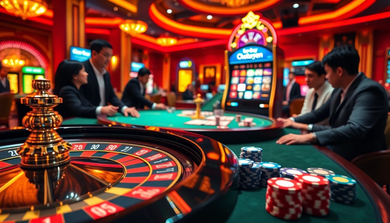 Experience thrilling action at the casino with Chotruyen’s vibrant gaming atmosphere.