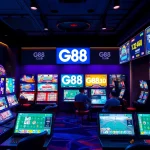 Engaging scene of G88 Club showcasing vibrant gaming options with dynamic atmosphere.