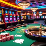 Experience the excitement of online gambling with VU88 at a luxurious casino table.