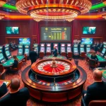 Exciting gameplay at Luckywin lottery with vibrant casino visuals and engaging players.