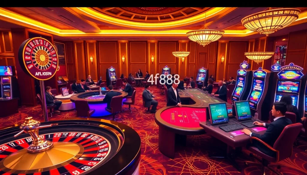 Experience the excitement at AF88 Casino with vibrant games and enthusiastic players.