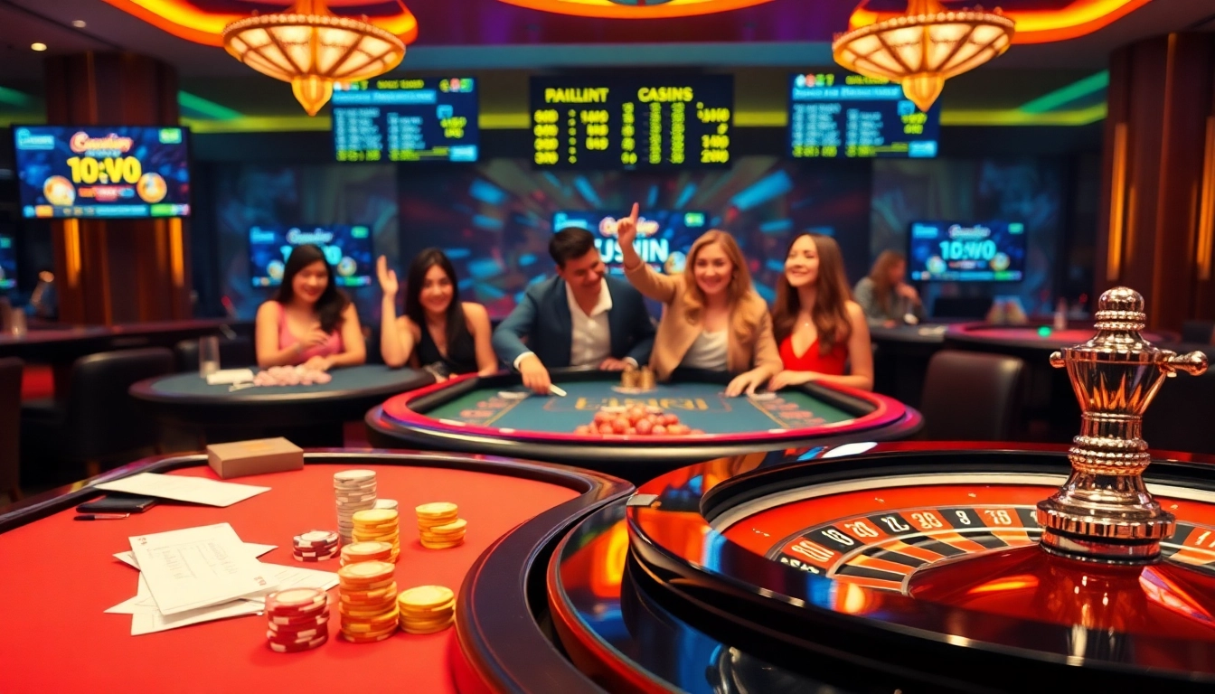 Lô đề Sunwin online gambling action with vibrant casino elements and excited players.