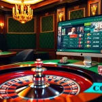 Players engaging in thrilling games at https://c168.sh/ with vibrant casino elements, exciting atmosphere.