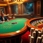 Engage in thrilling games at AX88 with poker chips and roulette, embodying luxury and excitement.