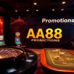 Players engaging exciting online casino games at AA88's vibrant gambling platform.