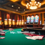 Engaging in high-stakes gaming at https://789win939.com/ with vibrant roulette and slot machines.