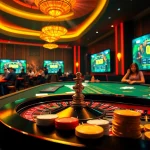 Experience the excitement of QQ88 with vibrant casino tables, cards, and gaming action.