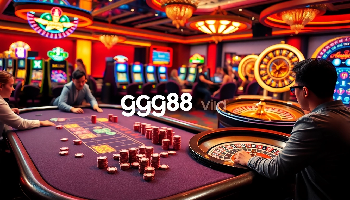 Players enjoying the excitement of online games at gg88vn asia casino platform.